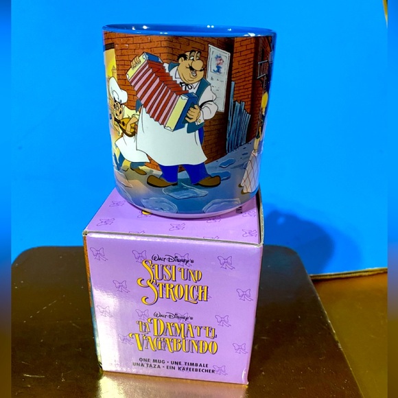 WALT DISNEY’S LADY AND THE TRAMP 90’s DISNEY STORE EXCLUSIVE CERAMIC MUG JAPAN - Picture 10 of 16